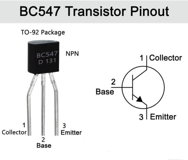 BC547 transistor pinout equivalent details