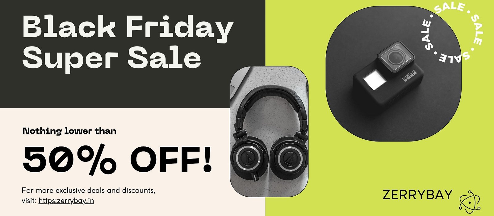 Black and White Modern Handicraft Special Offer Banner(1)